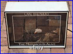 Carl Brenders The Monarch Is Alive Bald Eagle Lighted Dealer Store Display Rare