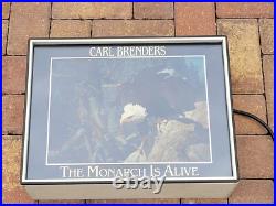 Carl Brenders The Monarch Is Alive Bald Eagle Lighted Dealer Store Display Rare