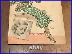 Carole Lombard Ultra Rare Store Display Poster Sign 1936 Hollywood Patterns