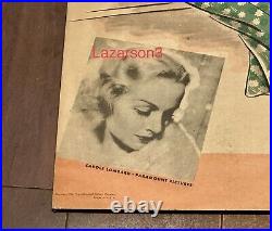 Carole Lombard Ultra Rare Store Display Poster Sign 1936 Hollywood Patterns