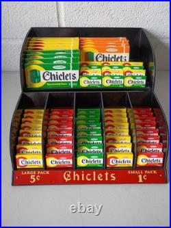 Chicklets Vintage mercantile Store Counter gum Display 167 Ct Gum! RARE