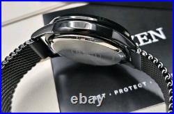 Citizen BU4025-76E Eco-Drive World Time Black IP Mens Watch Store Display Rare