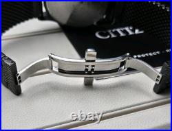 Citizen BU4025-76E Eco-Drive World Time Black IP Mens Watch Store Display Rare