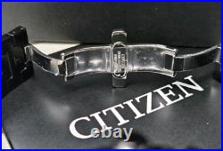 Citizen BU4025-76E Eco-Drive World Time Black IP Mens Watch Store Display Rare