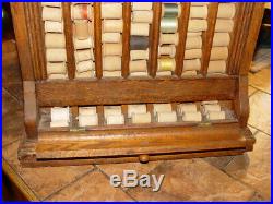 Clark's ONT Revolving 4 Sided Spool Thread Rare Old Store Display Case