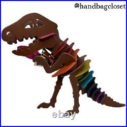 Coach Rexy T-Rex Dinosaur Rainbow Leather Puzzle Lamp Store Display Rare