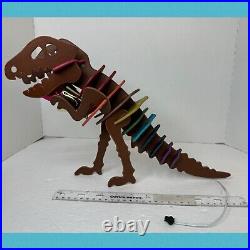 Coach Rexy T-Rex Dinosaur Rainbow Leather Puzzle Lamp Store Display Rare