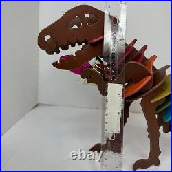 Coach Rexy T-Rex Dinosaur Rainbow Leather Puzzle Lamp Store Display Rare