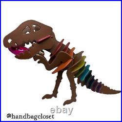 Coach Rexy T-Rex Dinosaur Rainbow Leather Puzzle Lamp Store Display Rare