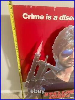 Cobra Stallone 1986 Video Store Display Movie Standee Full Size Rare
