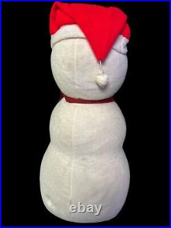 Coca Cola Jisa 1978' Snowman 27 Christmas Stuffed Plush (Store Display) Rare