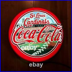 Coke Vintage Globe Light Display 15 1/2 Round Store Display, Rare Collectible
