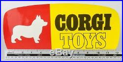 Corgi Toys Store Display sign. Original 1960's USA unused Store Stock. MINT/Rare