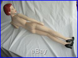 Countertop Store Display Mannequin Rare Reclining Position 29 Vintage 1940s