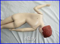 Countertop Store Display Mannequin Rare Reclining Position 29 Vintage 1940s