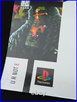 Crash Bandicoot 1996 Sony Playstation PS1 Store Display Promo Poster Sign RARE