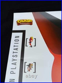 Crash Bandicoot 1996 Sony Playstation PS1 Store Display Promo Poster Sign RARE