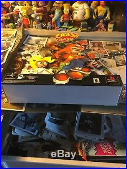 Crash Bandicoot Sony PlayStation Promo Die Cut Store Display 2000 RARE Bash PS1