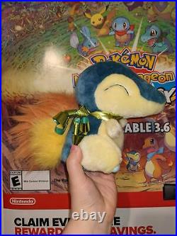 Cyndaquil Fuzzy Hasbro Store Display Plush Ultra Rare Vintage Pokemon Prototype