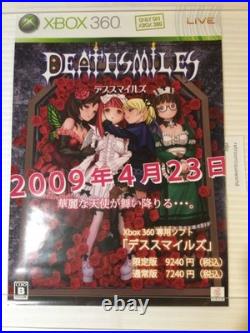 DEATHSMILES Store Promo Poster Display Xbox 360 Death Smiles 2009 CAVE JP RARE