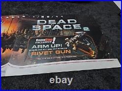 Dead Space 2 Gamestop Huge Banner Store Display Poster VERY RARE