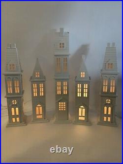 Dept 56 Christmas Village Store Window Display Winter Silhouette Treasures RARE