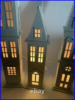 Dept 56 Christmas Village Store Window Display Winter Silhouette Treasures RARE