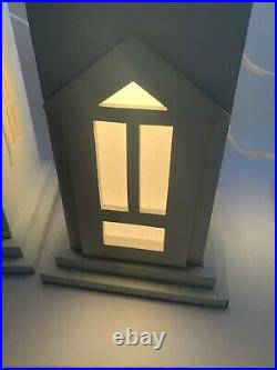 Dept 56 Christmas Village Store Window Display Winter Silhouette Treasures RARE