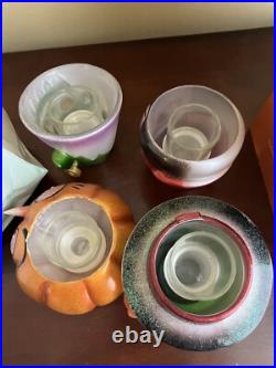 Dept 56 Halloween Fright Lights Store Display Cabinet Retail RARE with 5 Holders