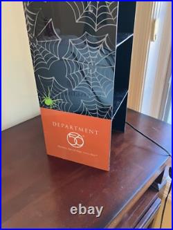Dept 56 Halloween Fright Lights Store Display Cabinet Retail RARE with 5 Holders
