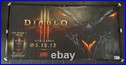 Diablo Promo Display Vinyl Banner LARGE 3'x6' Store Display Grommet Banner RARE
