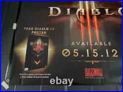 Diablo Promo Display Vinyl Banner LARGE 3'x6' Store Display Grommet Banner RARE