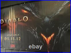 Diablo Promo Display Vinyl Banner LARGE 3'x6' Store Display Grommet Banner RARE