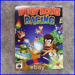 Diddy Kong Racing RARE Nintendo Promotional Poster Panel Store Display 1997