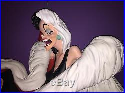 Disney Store Display prop Cruella De Vil 101 Dalmatians lifesize statue rare