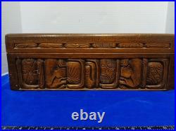Don Tomas Store Display Cigar Box Carved Rare Vintage Large Wooden 17 X 9
