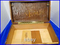 Don Tomas Store Display Cigar Box Carved Rare Vintage Large Wooden 17 X 9