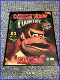 Donkey Kong Country Store Display Sign Promo Super Nintendo RARE 1994 Licensed