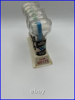 Dr west denture brushes With Store Display NOS Great Collector Piece 1980s Rare
