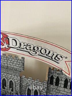 Dungeons & Dragons Store Castle Book Display TSR 1991 Sign Advertising Rare