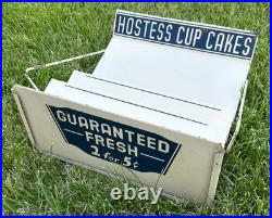 EARLY Vintage HOSTESS CUP CAKES Metal Store Display Rack Stand Advertising RARE EARLY Vintage HOSTESS CUP CAKES Metal Store Display Rack Stand Advertising RARE