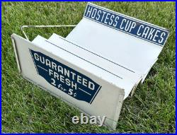EARLY Vintage HOSTESS CUP CAKES Metal Store Display Rack Stand Advertising RARE