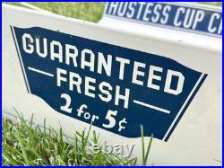 EARLY Vintage HOSTESS CUP CAKES Metal Store Display Rack Stand Advertising RARE