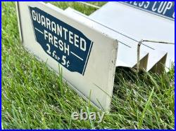 EARLY Vintage HOSTESS CUP CAKES Metal Store Display Rack Stand Advertising RARE