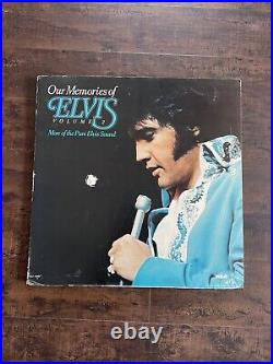 ELVIS PRESLEY RARE Large Elvis Records Store Display Advertisement Large