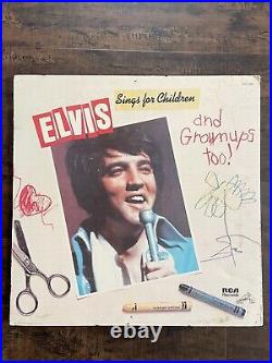 ELVIS PRESLEY RARE Large Elvis Records Store Display Advertisement Large