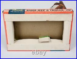 EXTREMELY RARE! 1957 Revell Radio Jeep & Trailer Factor Model Kit STORE DISPLAY