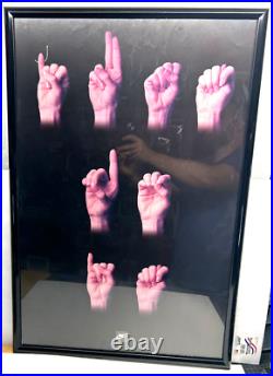 EXTREMELY RARE Nike JUST DO IT Sign Language Niketown In-Store Display Art ASL
