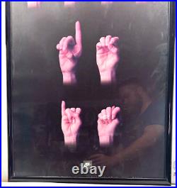 EXTREMELY RARE Nike JUST DO IT Sign Language Niketown In-Store Display Art ASL