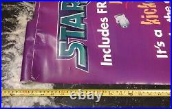 EXTREMELY RARE Star Fox N64 ORIGINAL Vinyl Promo Banner Store Display Nintendo